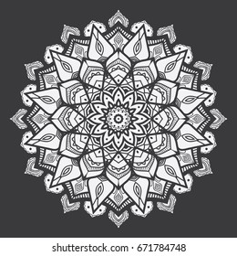 vector mandala ornament, floral mandala.