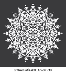 vector mandala ornament, floral mandala.