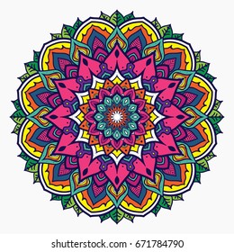 vector mandala ornament, floral mandala.