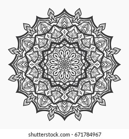 vector mandala ornament, floral mandala.