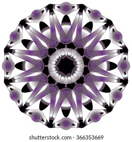 Vector mandala ornament on a white background.