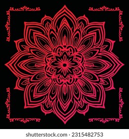 vector mandala ornament, pattern, flower mandala design.