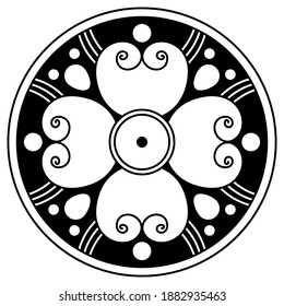 Vector Mandala Pattern, Henna Tattoo Style. Islam, Arabic, Pakistan, Moroccan, Turkish, Indian, Spain motifs.