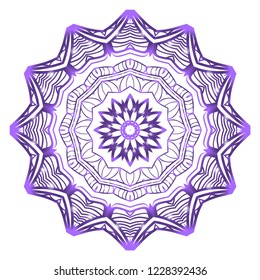 Vector with Mandala pattern. Repeating sample figure and line. Modern Decorative floral color mandala