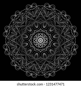 Vector with Mandala pattern. Repeating sample figure and line. Modern Decorative floral color mandala