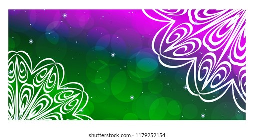 Vector Mandala Pattern for Template, Flyer or Invitation Card