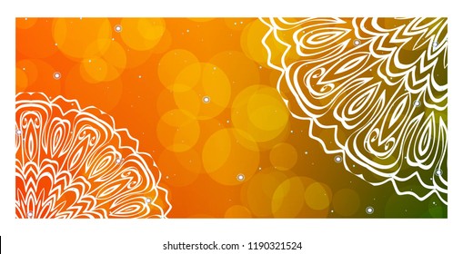 Vector Mandala Pattern for Template, Flyer or Invitation Card