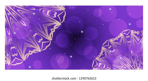 Vector Mandala Pattern for Template, Flyer or Invitation Card