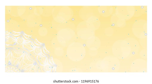 Vector Mandala Pattern for Template, Flyer or Invitation Card