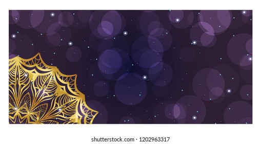 Vector Mandala Pattern for Template, Flyer or Invitation Card
