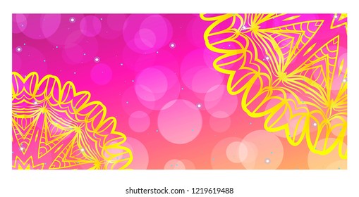 Vector Mandala Pattern for Template, Flyer or Invitation Card