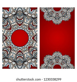 Vector Mandala Pattern for Template, Flyer or Invitation Card.