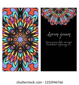 Vector Mandala Pattern for Template, Flyer or Invitation Card.