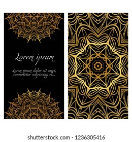 Vector Mandala Pattern for Template, Flyer or Invitation Card.