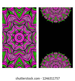 Vector Mandala Pattern for Template, Flyer or Invitation Card.