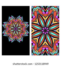 Vector Mandala Pattern for Template, Flyer or Invitation Card.