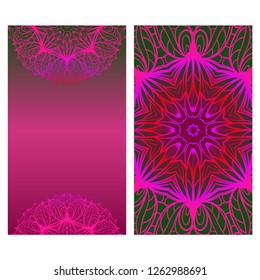 Vector Mandala Pattern for Template, Flyer or Invitation Card