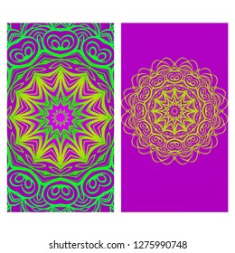 Vector Mandala Pattern for Template, Flyer or Invitation Card
