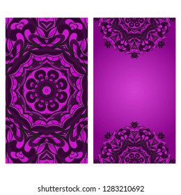 Vector Mandala Pattern for Template, Flyer or Invitation Card
