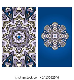 Vector Mandala Pattern For Template, Flyer Or Invitation Card. 