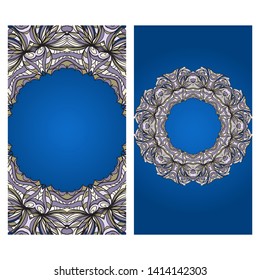 Vector Mandala Pattern For Template, Flyer Or Invitation Card. 