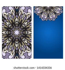 Vector Mandala Pattern For Template, Flyer Or Invitation Card. 