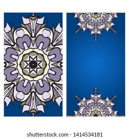 Vector Mandala Pattern For Template, Flyer Or Invitation Card. 