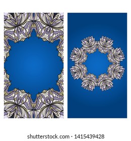Vector Mandala Pattern For Template, Flyer Or Invitation Card. 