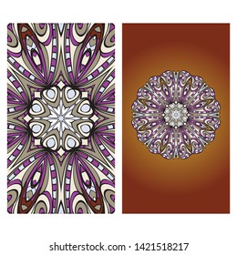 Vector Mandala Pattern For Template, Flyer Or Invitation Card. 