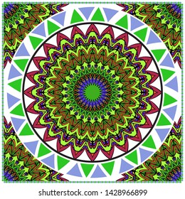 Vector Mandala Pattern For Template, Flyer Or Invitation Card. 