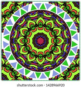 Vector Mandala Pattern For Template, Flyer Or Invitation Card. 