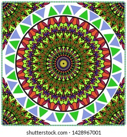 Vector Mandala Pattern For Template, Flyer Or Invitation Card. 