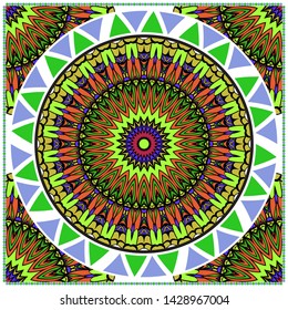 Vector Mandala Pattern For Template, Flyer Or Invitation Card. 