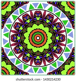 Vector Mandala Pattern For Template, Flyer Or Invitation Card. 