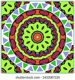 Vector Mandala Pattern For Template, Flyer Or Invitation Card. 