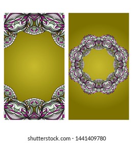 Vector Mandala Pattern For Template, Flyer Or Invitation Card. 