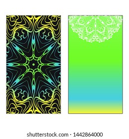 Vector Mandala Pattern For Template, Flyer Or Invitation Card. 