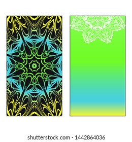 Vector Mandala Pattern For Template, Flyer Or Invitation Card. 