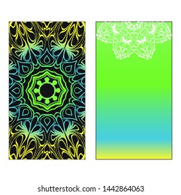 Vector Mandala Pattern For Template, Flyer Or Invitation Card. 