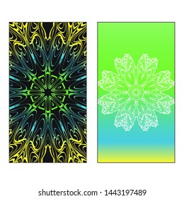 Vector Mandala Pattern For Template, Flyer Or Invitation Card. 
