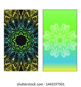 Vector Mandala Pattern For Template, Flyer Or Invitation Card. 