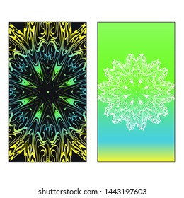 Vector Mandala Pattern For Template, Flyer Or Invitation Card. 