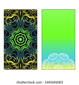 Vector Mandala Pattern For Template, Flyer Or Invitation Card. 