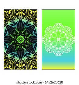 Vector Mandala Pattern For Template, Flyer Or Invitation Card. 