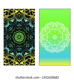 Vector Mandala Pattern For Template, Flyer Or Invitation Card. 