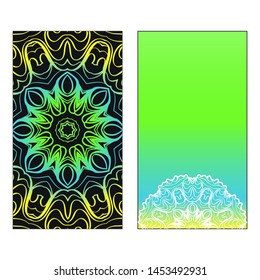 Vector Mandala Pattern For Template, Flyer Or Invitation Card. 