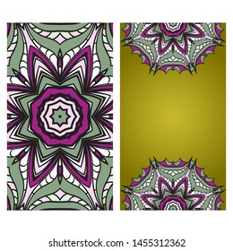 Vector Mandala Pattern For Template, Flyer Or Invitation Card. 