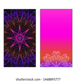 Vector Mandala Pattern For Template, Flyer Or Invitation Card. 