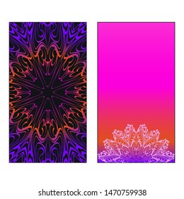 Vector Mandala Pattern For Template, Flyer Or Invitation Card. 