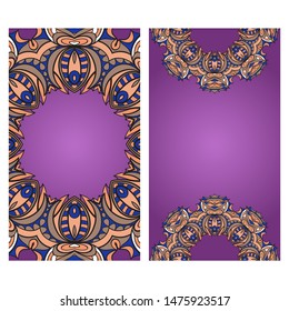 Vector Mandala Pattern For Template, Flyer Or Invitation Card. 